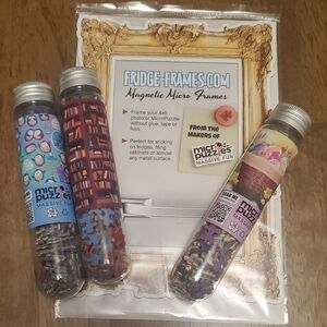 Micro Puzzles 3 Lot Set Including Magnetic Micro Frame All Sealed